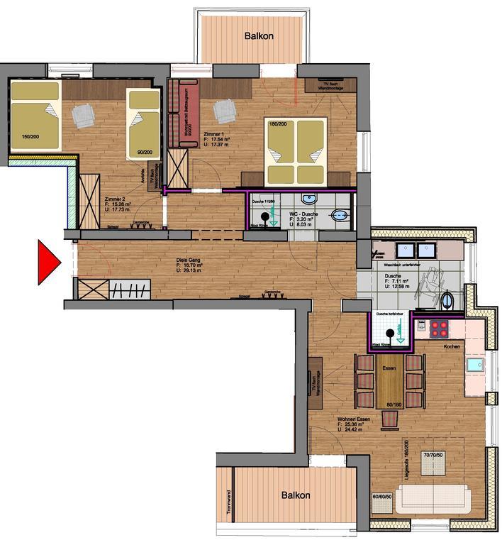 Appartements Rofan Маурах Номер фото